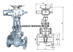 法蘭閘閥dn300電動,dn500法蘭電動閘閥